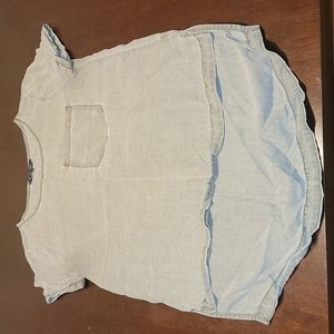 Cool Lightweight Lyocel High Lo Sharkbite Hem Dxpress Top Size XS